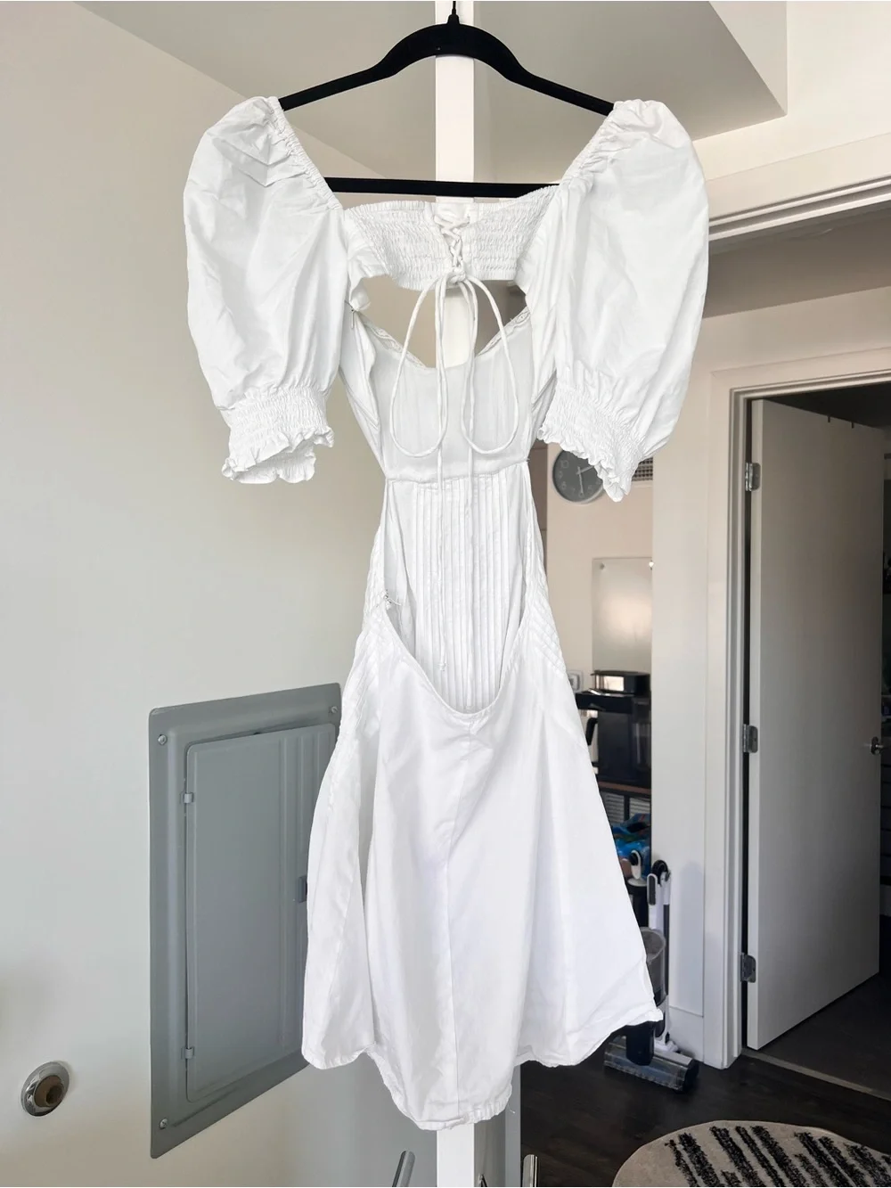 SOLD For Love & Lemons Arya Mini Dress White Size XS - Picture 3 of 12